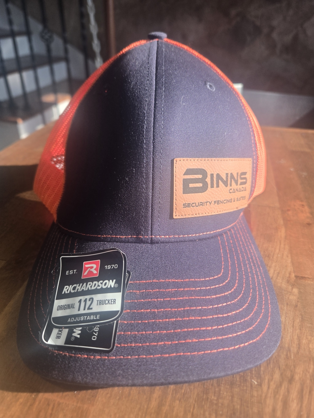 NEW - (25) RICHARDSON Original Trucker Hat 112 - Blue/NEON ORANGE